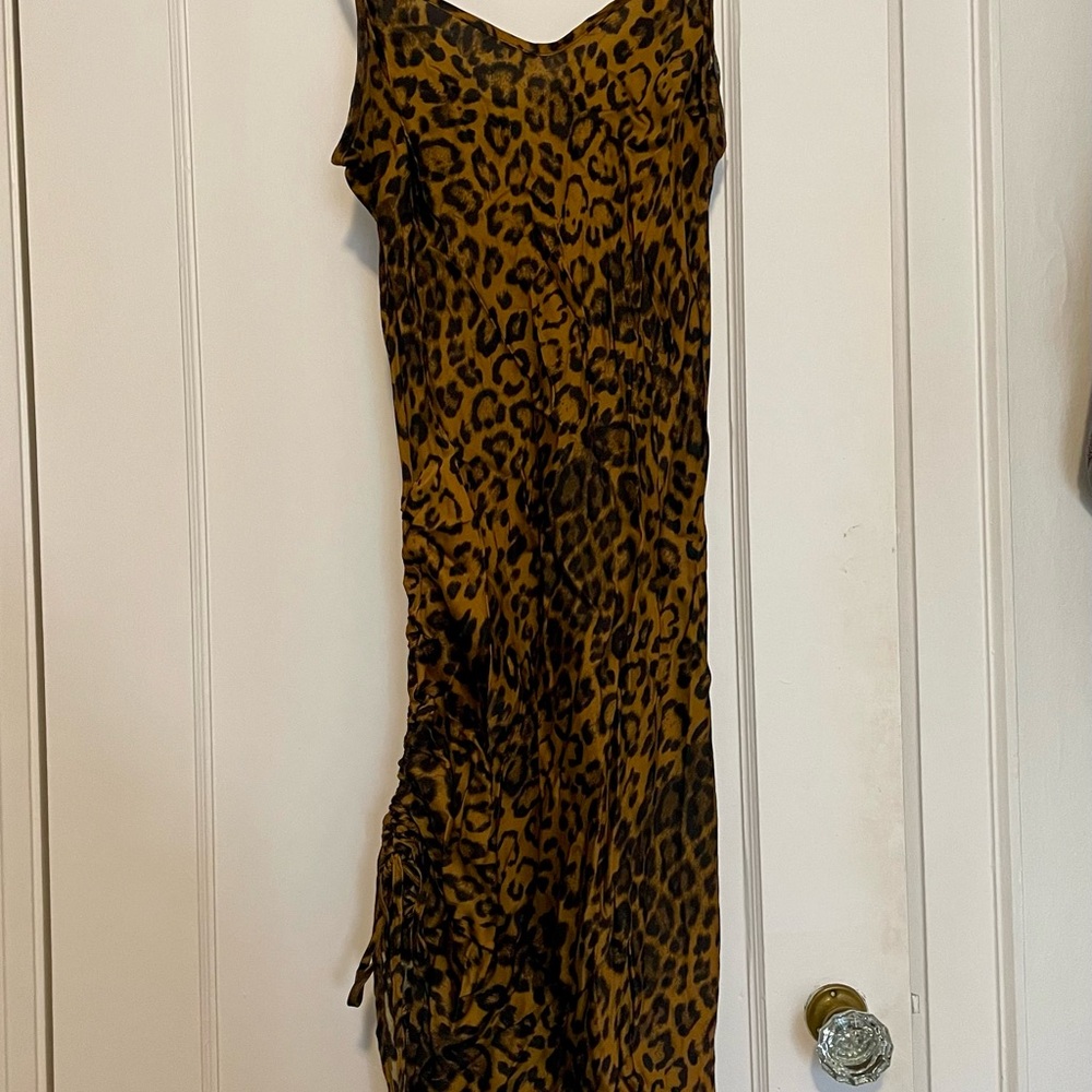 Leopard Print Slip Dress